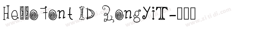 HelloFont ID ZongYiT字体转换